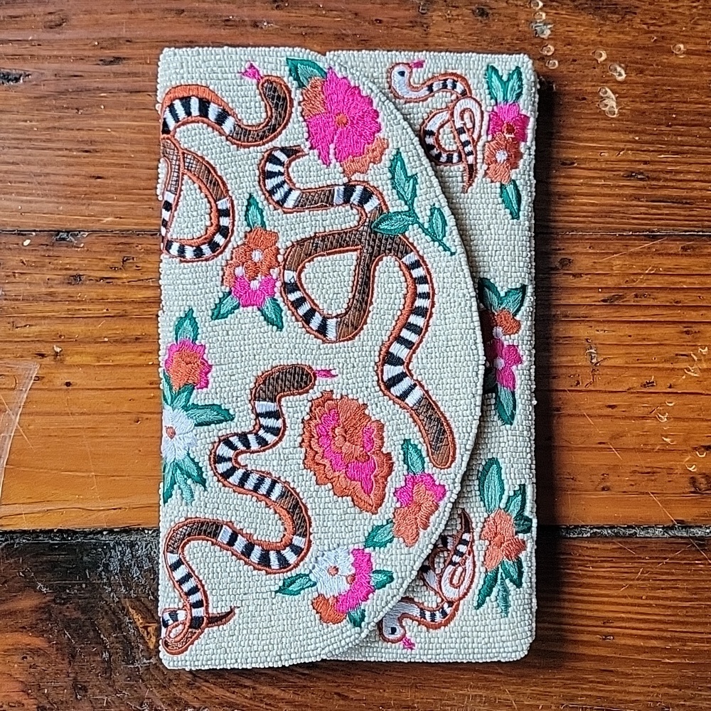 Beaded & Embroidered clutch